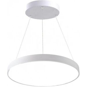 Kit Plafonnier LED Blanc 30W 40cm avec Kit de Suspension - Blanc Neutre 4000K - 5500K - SILAMP