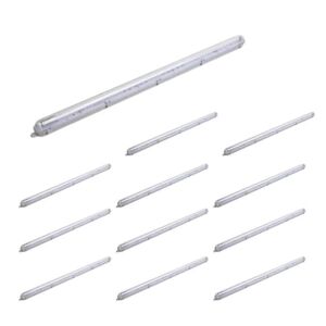 Kit de Réglette LED étanche + Tube Néon LED 60cm T8 9W (Pack de 12) - Blanc Neutre 4000K - 5500K - SILAMP