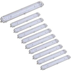 Reglette etanche double pour Tube LED T8 150cm IP65 (Boitier vide) (Pack de 10) - SILAMP