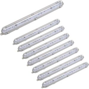 Reglette etanche pour Tube LED T8 120cm IP65 (Boitier vide) (Pack de 8) - SILAMP