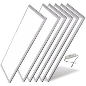 Panneau LED 120x30 Slim 36W Alu (Pack de 6) - Blanc Froid 6000K - 8000K - SILAMP