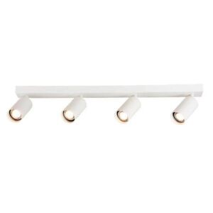 Plafonnier 4 Spots Orientables Blanc pour Ampoule GU10 - SILAMP