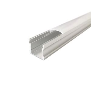 Profile Aluminium 2m pour Ruban LED Couvercle Opaque - SILAMP