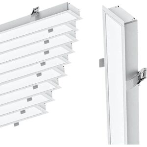 Réglette Encastrable LED 120cm 35W Blanc (Pack de 10) - Blanc Froid 6000K - 8000K - SILAMP