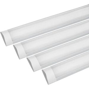 Réglette LED 60cm 18W (Pack de 4) - Blanc Froid 6000K - 8000K - SILAMP