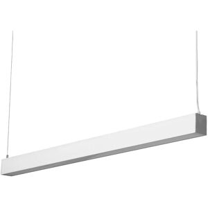 Réglette Suspendue LED Large 120cm 35W Argent - Blanc Neutre 4000K - 5500K - SILAMP