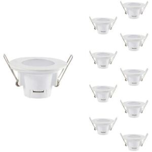 Spot LED Etanche 5W Rond Encastrable BLANC IP65 (Pack de 10) - Blanc Neutre 4000K - 5500K - SILAMP