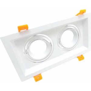 Support Spot GU10 LED Encastrable Double Projecteur - SILAMP