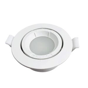 Support Spot Encastrable GU10 LED Orientable Rond BLANC - SILAMP