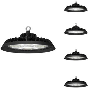 Suspension Industrielle UFO 150W 160lm/W avec Detecteur de mouvement (Lot de 5) - Blanc Neutre 4000K - 5500K - SILAMP