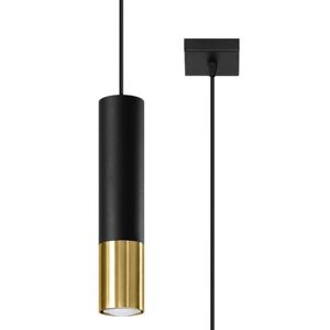 Suspension Lampe Noir Or pour Ampoule GU10 - SILAMP