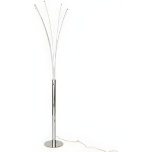 Vente-unique.com Lampadaire 5 branches LEDs design FILAE - Metal - H. 189 cm - Argente