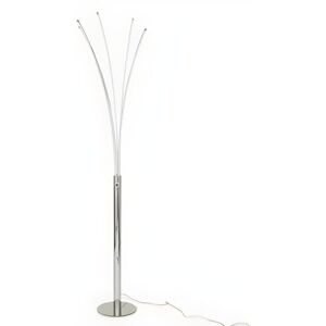 OZAIA Lampadaire 5 branches LEDs design FILAE - Métal - H. 189 cm - Argenté