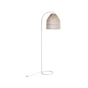 OZAIA Lampadaire ethnique en fer et rotin naturel - H.177 cm - PARNAIBA