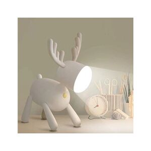 Chenyao (DJ0015) Veilleuse Portable Enfant,2 couleurs LED Lampe de Cerf Mignon,USB rechargeable ,Cadeau d'anniversaire de Noël - Publicité