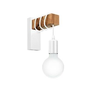 EGLO Applique murale LED Townshend 1 lampe Bois Blanc et beige - Publicité