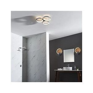 Endon Radius Applique murale LED ronde design moderne Chrome, blanc chaud, IP44 - Publicité