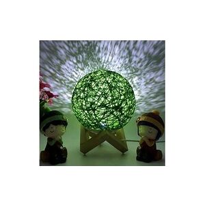 GENERIQUE 3d led rotin lune veilleuse moonlight usb table de chargement lampe bureau - multicolore - Publicité