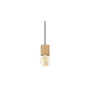 EGLO suspension turialdo - 1 ampoule - suspension industrielle - vintage - moderne - en bois et acier naturel - noir - lampe de salle à manger - lampe - Publicité