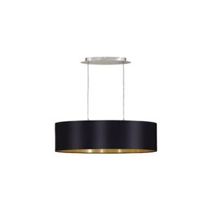 EGLO suspension lampe textile noir or éclairage suspension lampe e27 lumière 316 - Publicité