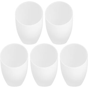 Remplacement D' abat- Jour en Plastique 5Pcs Couvercle de Lampe de Couvercle D' abat- Jour Blanc Abat- Jour Inclin¿¿ en Forme de Fer ¿¿ Cheval pour Lustre Suspension Appliques - Publicité