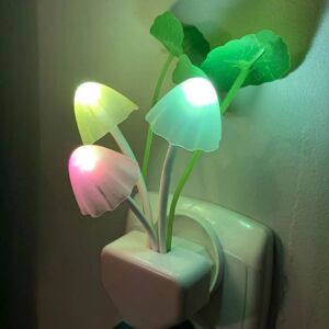 Magnifique petit veilleuse 7 couleur changeante en forme de champignons nature LED idéal chambre enfant - Publicité