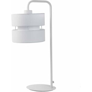 Wofi Lampe De Table Belle 40 W Blanc Tissu - Publicité