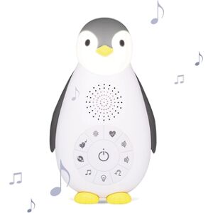 ZAZU Boîte a musique Bluetooth Zoe le pingouin, veilleuse, gris