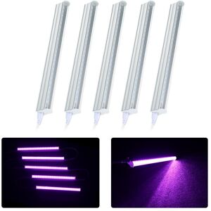 Paquet de 5 bandes lumineuses de culture LED, Tube T5 5W pour plantes, luminaire intégré à haut rendement extensible 24 - Publicité