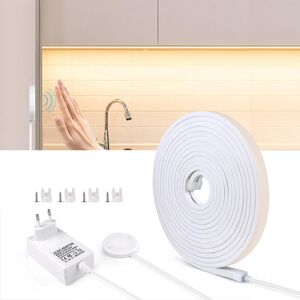 Lumière LED sous-meuble de cuisine avec interrupteur tactile encastrable,  balayage manuel en bois, capteur de