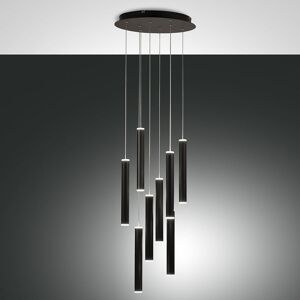 FABAS LUCE Prado Suspension LED avec variateur, 8 sources de lumière, 3685-47-101,