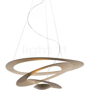 Artemide Pirce Sospensione LED, doré - 3.000 K - ø67 cm - 1-10 V - Publicité