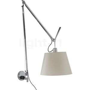 Artemide Tolomeo Mega Parete, châssis aluminium/abat-jour parchemin - ø32 cm - variateur - Publicité