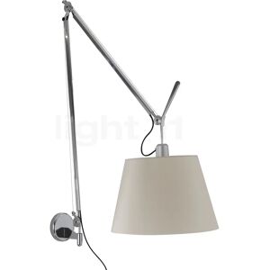 Artemide Tolomeo Mega Parete, châssis aluminium/abat-jour parchemin - ø36 cm - variateur - Publicité