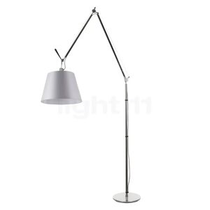 Artemide Tolomeo Mega Terra, châssis aluminium/abat-jour satin - ø36 cm - interrupteur