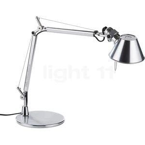 Artemide Tolomeo Micro Tavolo, aluminium poli - avec pied de lampe