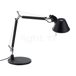 Artemide Tolomeo Micro Tavolo, noir - avec pied de lampe