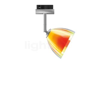 Bruck Silva Spot pour Duolare Rail - ø11 cm, chrome mat, verre jaune/orange