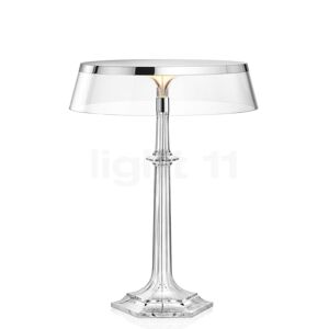 Bon Jour Versailles Lampe de table LED, chrome brillant/couronne transparent - 42,3 cm , fin de série