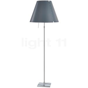 Luceplan Costanza Lampadaire, abat-jour gris béton/châssis aluminium - télescope - avec variateur - ø40 cm - Publicité