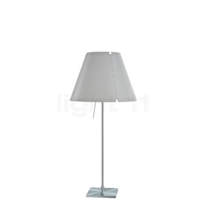 Luceplan Costanza Lampe de table, abat-jour blanc brumeux/châssis aluminium - fixe - avec interrupteur - Publicité