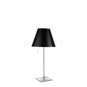Luceplan Costanzina Lampe de table, aluminium/noir réglisse
