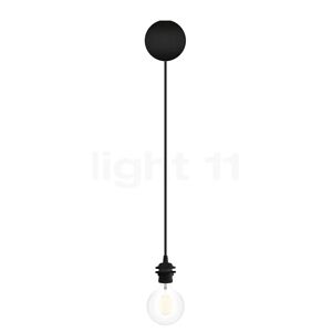 Umage Cannonball Suspension 1 foyer, noir avec globe ampoule