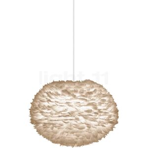 Umage Eos Suspension, abat-jour marron/câble blanc - ø65 cm