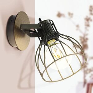 EGLO Applique Sambatello à 1 lampe, brune/argentée - Publicité