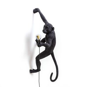 Applique déco LED Monkey Lamp, droite, noire