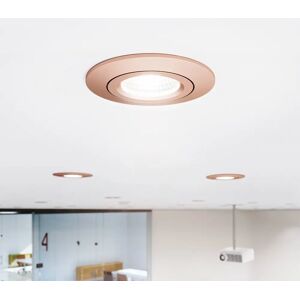 LED Spot à encastrer au plafond Diled, Ø 8,5 cm, 6 W, 3.000 K, rosé