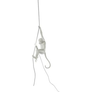 Suspension déco LED Monkey Lamp blanche, suspendue