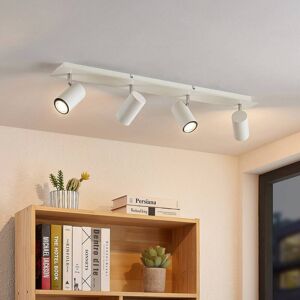 Lindby Joffrey spot plafond 4 lampes, 80 cm, blanc - Publicité