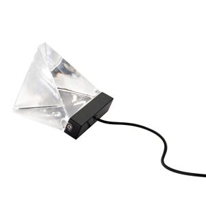 Fabbian Petite lampe à poser LED cristal Tripla anthracite - Publicité